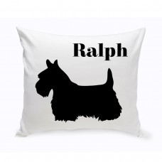 JDS Personalized Gifts Personalized Schnauzer Classic Silhouette Throw Pillow JMSI2512
